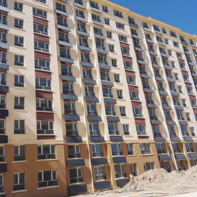 Ningxia Zhongwei Fuxingyuan Community Wall Mounted Solar Hot Water Project