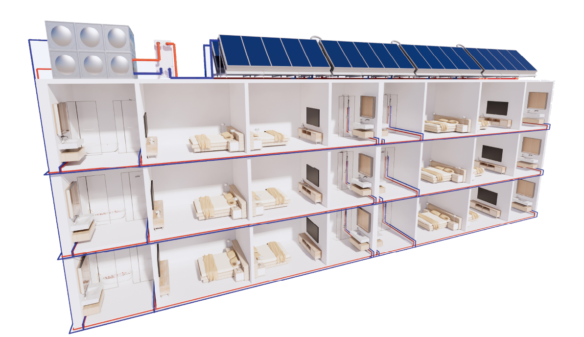 Hotel Solar Hot Water System