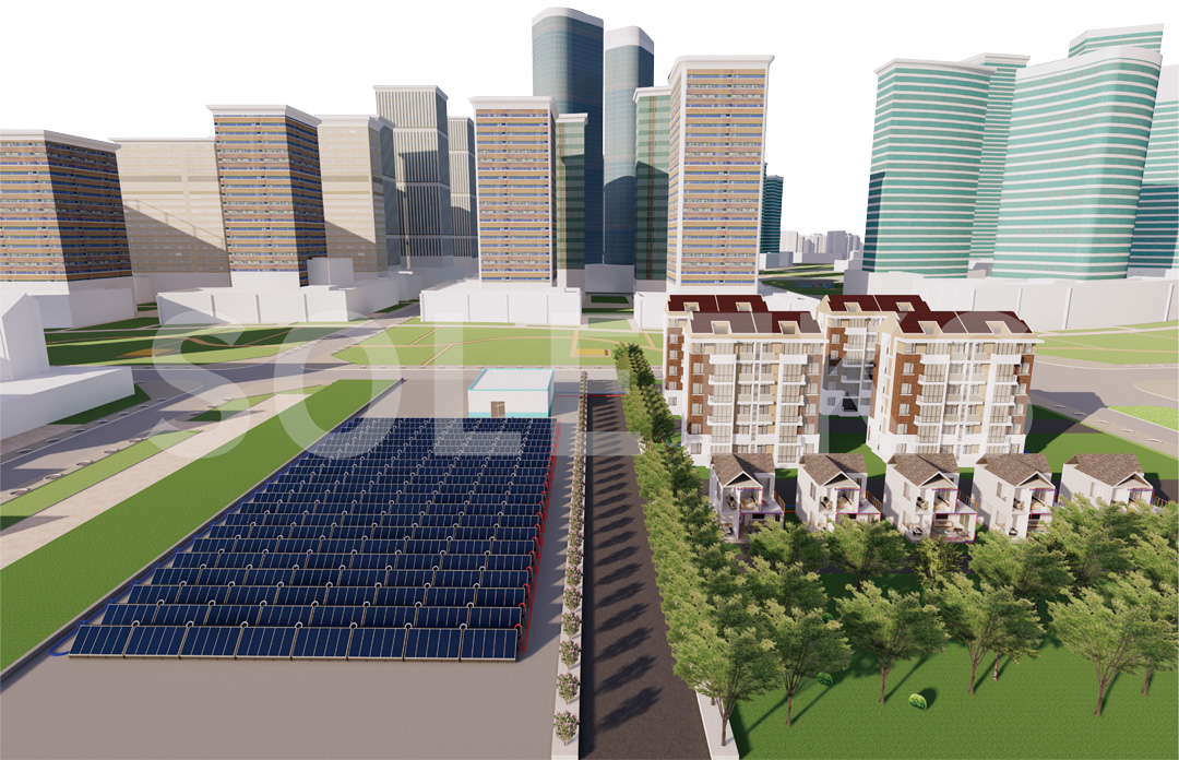 Large Sized High Performance Flat Plate Collector