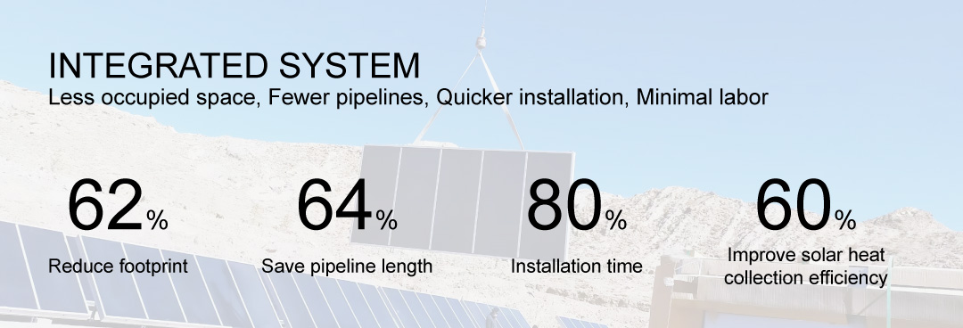 High Performance Integrated Large Flat Plate Collector
