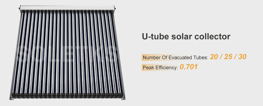 Pressurized U-tube Solar Collector