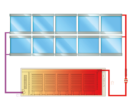 Double Pass Vacuum Tube Air Collector